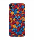 Apple Iphone Xs Max Logo Cut Back Case Covers Blue Background
