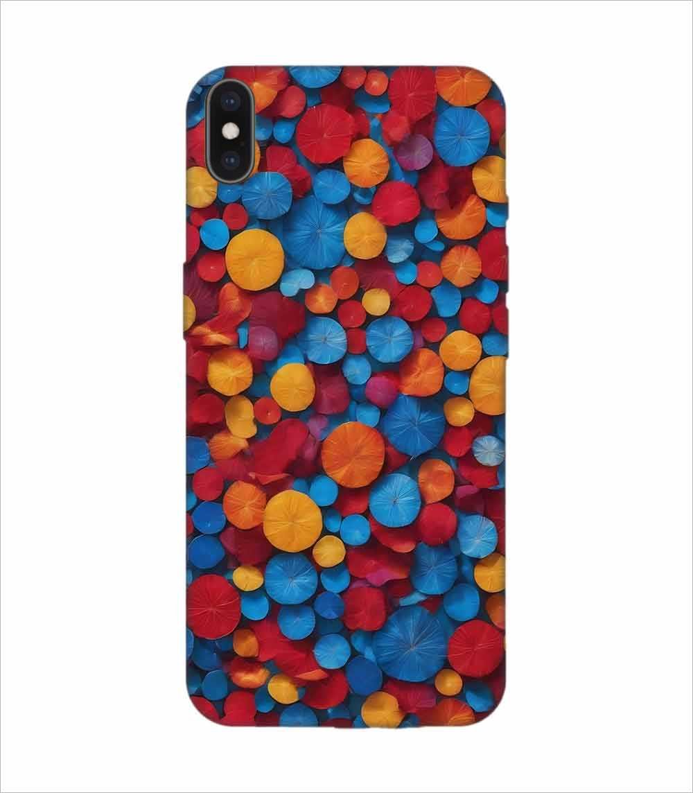 Apple Iphone Xs Max Logo Cut Back Case Covers Blue Background