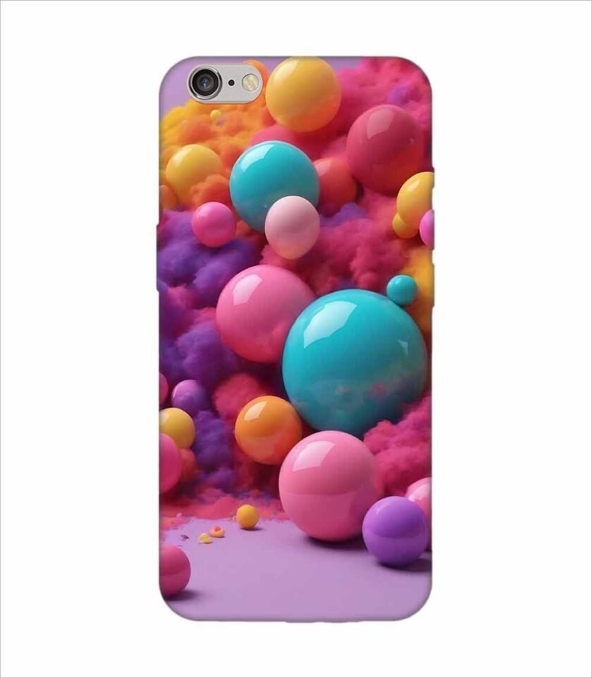 Apple Iphone Xs Back Case Covers 3D Render Colorful Objects Isolated Background