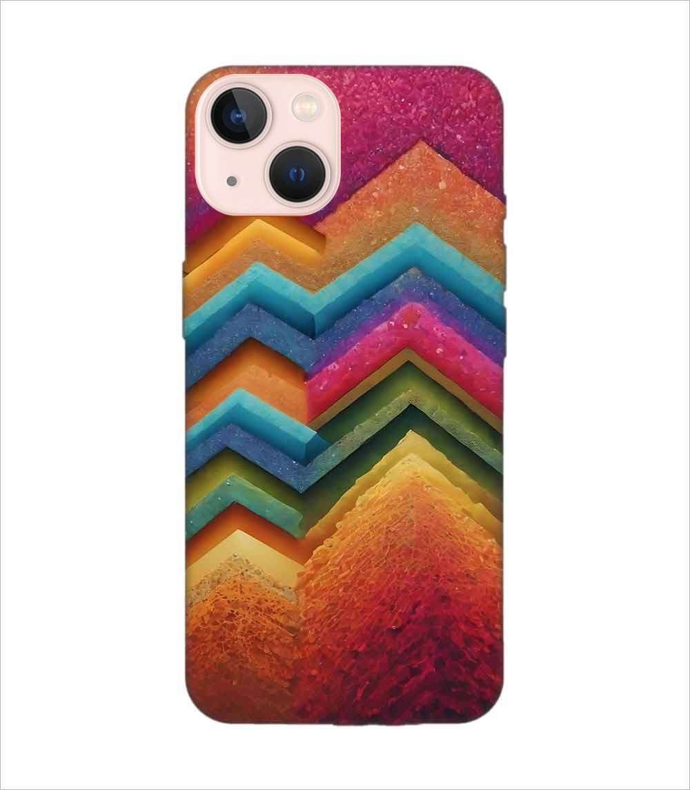 Apple Iphone 13 Mini Back Case Covers Artistic Background Wallpaper With Color Halftone Effect