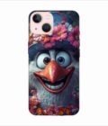 Apple Iphone 13 Mini Back Case Covers Bird With Flower Its Head Bird With Flower Its Mouth
