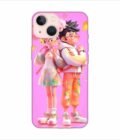 Apple Iphone 13 Mini Back Case Covers Cartoon Couple Young Man Woman With Balloons Life Preserver Generative Ai