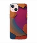 Apple Iphone 13 Mini Back Case Covers Closeup Color Textured Surface