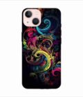 Apple Iphone 13 Mini Back Case Covers Colorful Poster With Swirly Pattern