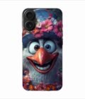 Apple Iphone 16 Back Case Covers Bird With Flower Its Head Bird With Flower Its Mouth