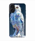 Apple Iphone 16 Back Case Covers Captivating Animal Portraits Cyber Pet Style Vibrant Colors Stunning Digital Art