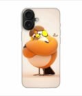 Apple Iphone 16 Back Case Covers Cartoon Character Man With Glasses Hat