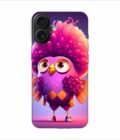 Apple Iphone 16 Back Case Covers Cartoon Character With Pink Bird Its Head