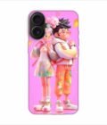 Apple Iphone 16 Back Case Covers Cartoon Couple Young Man Woman With Balloons Life Preserver Generative Ai