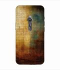 Printed Back Covers Asus Zenfone 2 close up painting golden blue background