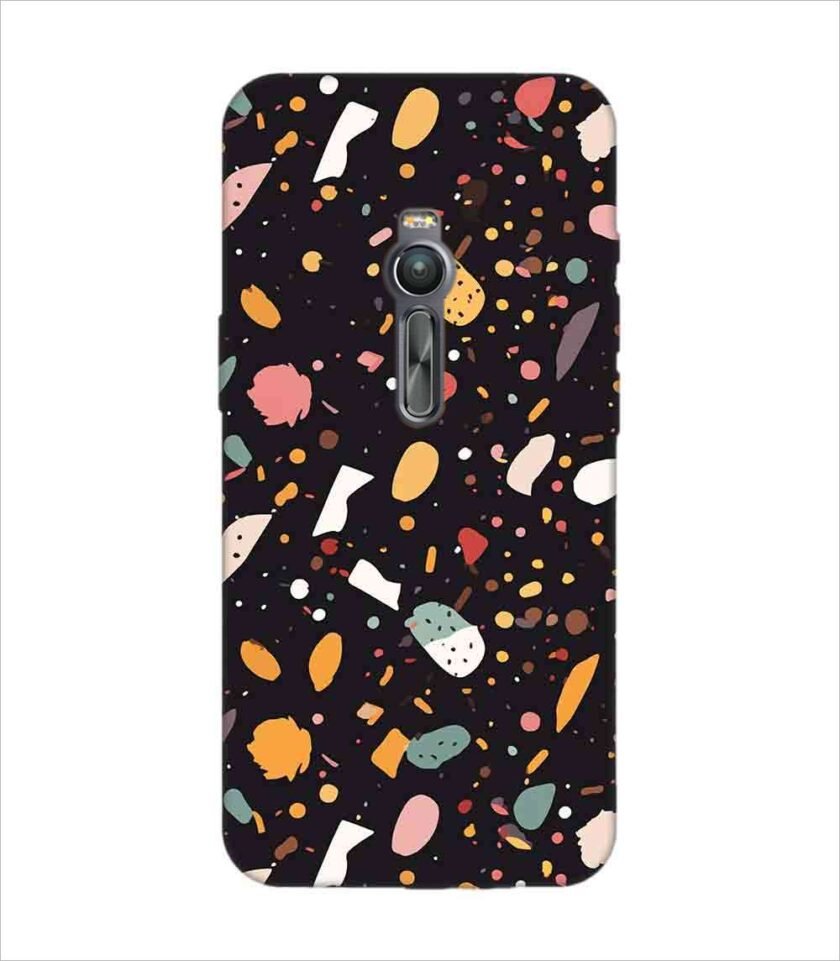 Printed Back Covers Asus Zenfone 2 close up pattern different types food
