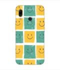 Printed Back Covers Asus Zenfone 5Z close up pattern smiley faces white background
