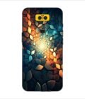 Printed Back Covers Asus Zenfone 6Z close up mosaic rocks stones with light shining through