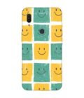 Printed Back Covers Asus Zenfone Max Pro M1 Zb601Kl close up pattern smiley faces white background