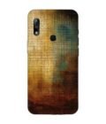 Printed Back Covers Asus Zenfone Max Pro M2 close up painting golden blue background