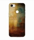Printed Back Covers Google Pixel 3 Xl close up painting golden blue background