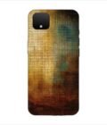 Printed Back Covers Google Pixel 4 close up painting golden blue background