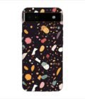 Printed Back Covers Google Pixel 6A close up pattern different types food