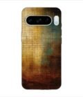 Printed Back Covers Google Pixel 8 Pro close up painting golden blue background