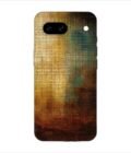 Printed Back Covers Google Pixel 8A close up painting golden blue background