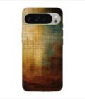 Printed Back Covers Google Pixel 9 Pro Xl close up painting golden blue background