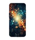 Printed Back Covers Honor 10 Lite close up mosaic rocks stones with light shining through