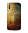 Printed Back Covers Honor 10 Lite close up painting golden blue background