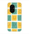 Printed Back Covers Honor 200 Pro 5G close up pattern smiley faces white background