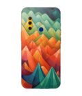 Printed Back Covers Honor 20I close up painting mountain range with sky background