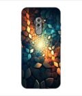 Printed Back Covers Honor 6X close up mosaic rocks stones with light shining through
