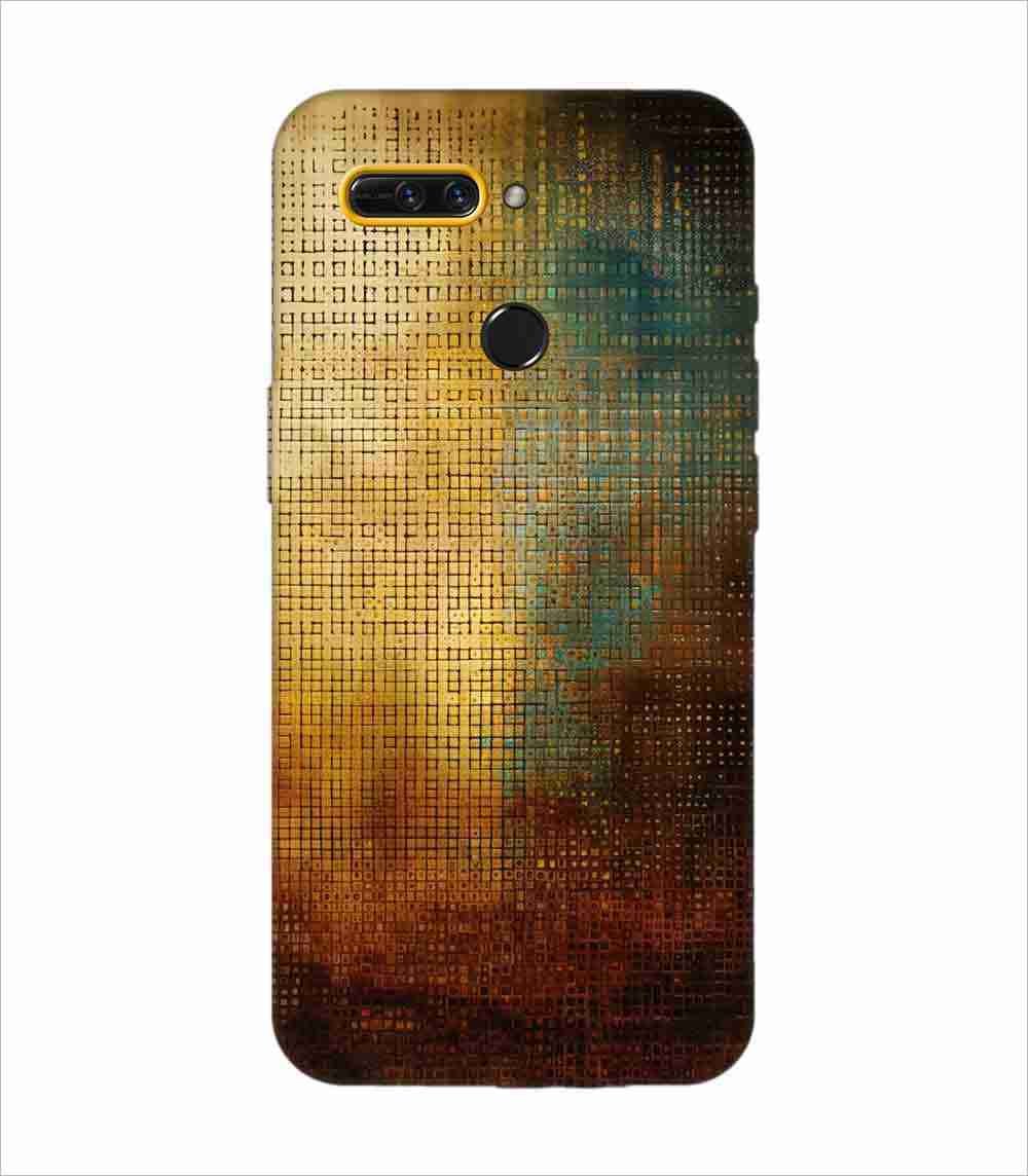 Printed Back Covers Honor 8 Pro close up painting golden blue background