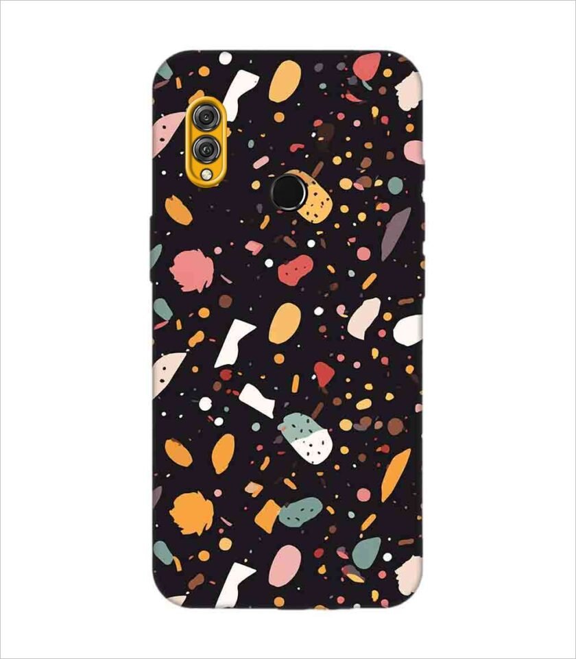 Printed Back Covers Honor 8X close up pattern different types food