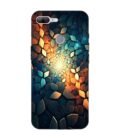Printed Back Covers Honor 9 Lite close up mosaic rocks stones with light shining through