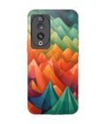 Printed Back Covers Honor 90 close up painting mountain range with sky background