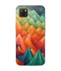 Printed Back Covers Honor 9S close up painting mountain range with sky background