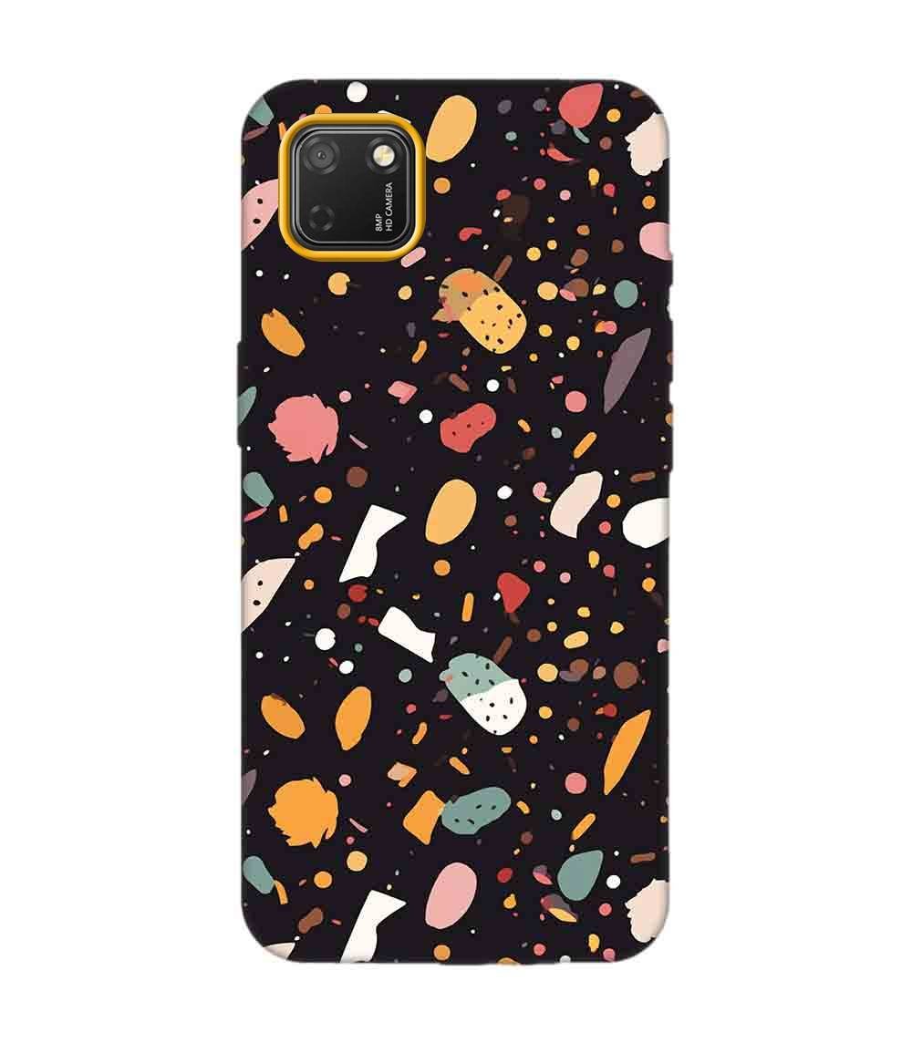 Printed Back Covers Honor 9S close up pattern different types food