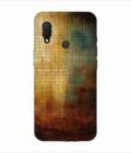 Printed Back Covers Honor Nova 3I close up painting golden blue background