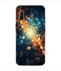 Printed Back Covers Honor P30 Lite close up mosaic rocks stones with light shining through