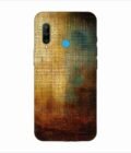 Printed Back Covers Honor P30 Lite close up painting golden blue background