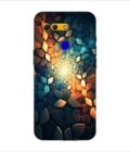 Printed Back Covers Honor View 20 close up mosaic rocks stones with light shining through