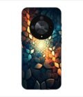 Printed Back Covers Honor X9b 5G close up mosaic rocks stones with light shining through