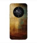 Printed Back Covers Honor X9b 5G close up painting golden blue background
