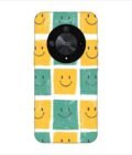 Printed Back Covers Honor X9b 5G close up pattern smiley faces white background