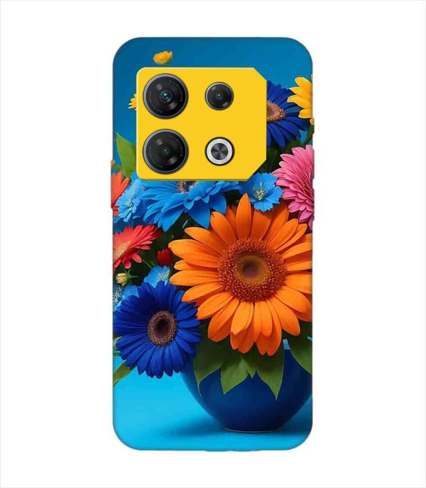 Infinix Gt 10 Pro 5G bouquet flowers vase Custom Printed Back Cover Design
