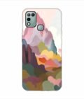 Infinix Hot 10 Play earthy colors palette abstract nature painting art Custom Printed Back Cover Design