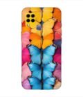 Infinix Hot 10S closeup colorful butterfly collection display Custom Printed Back Cover Design