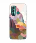 Infinix Hot 11 (2021) earthy colors palette abstract nature painting art Custom Printed Back Cover Design