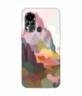 Infinix Hot 11S earthy colors palette abstract nature painting art Custom Printed Back Cover Design