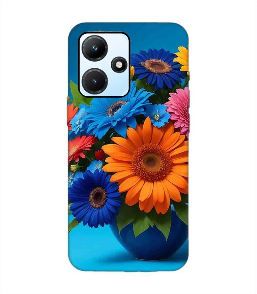 Infinix Hot 30I bouquet flowers vase Custom Printed Back Cover Design