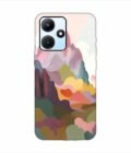 Infinix Hot 30I earthy colors palette abstract nature painting art Custom Printed Back Cover Design